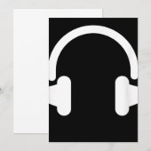 Carte De Remerciements Ingénieur du son Audiophile Dj Amateur de musique (Devant / Derrière)