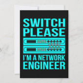 Carte De Remerciements Ingénieur réseau Informatique Programmeur Geek (Devant)