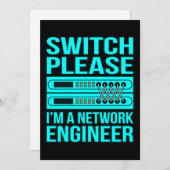 Carte De Remerciements Ingénieur réseau Informatique Programmeur Geek (Devant / Derrière)