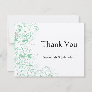 Carte De Remerciements Inséparable romantique Mariage