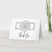 Carte De Remerciements Insérer votre logo à l'avant - Code QR Retour (Devant)