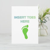 Carte De Remerciements Insert Toes Here (Debout devant)