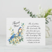 Carte De Remerciements Inspirationnel Le Seigneur Vous Bénit, Numéros 6:2 (Debout devant)