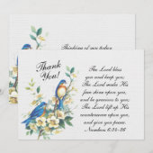 Carte De Remerciements Inspirationnel Le Seigneur Vous Bénit, Numéros 6:2 (Devant / Derrière)