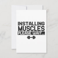 Installation Muscles Veuillez Attendre Funny Fitne