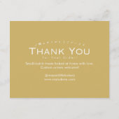 Carte De Remerciements Instructions de soin de gâteau à points de paillet (Dos)