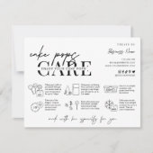 Carte De Remerciements Instructions sur les côtelettes de gâteau Boulange (Devant)