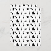 Carte De Remerciements Instruments de musique arrangés COULEUR BG CUSTOM (Devant / Derrière)