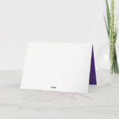 Carte de remerciements intégriste intentionnel (Dos)