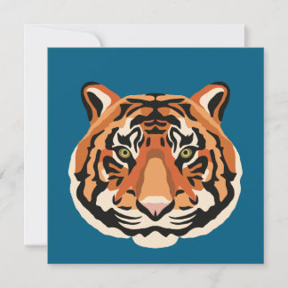 Carte De Remerciements Intense Tiger Eyes the Powerful Big Cat