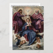 Carte De Remerciements Intercession de réparation Sainte-Trinité Vierge M (Devant / Derrière)