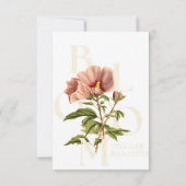 Carte De Remerciements "Invitations de mariage classiques" (Dos)