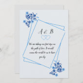 Carte De Remerciements Invité de mariage (Devant / Derrière)