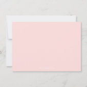 Carte De Remerciements Invités de la Baby Shower rose pivoines rose (Dos)