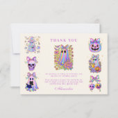 Carte De Remerciements Iridescent Coquette Spooky ONE Halloween (Devant)