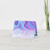 Carte De Remerciements Iridescent Holographic Thank you for your Order (Devant)