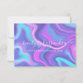 Carte De Remerciements Iridescent Holographic Thank you for your Order (Dos)