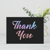 Carte De Remerciements Iridescente (Debout devant)