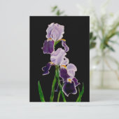 Carte De Remerciements Iris Purple (Debout devant)