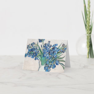 Carte De Remerciements Irises (1890) de Vincent Van Gogh.