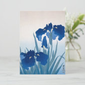 Carte De Remerciements Irises par Ohara Koson (Debout devant)