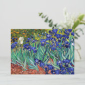 Carte De Remerciements Irises par Vincent van Gogh (Debout devant)