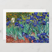Carte De Remerciements Irises par Vincent van Gogh (Devant / Derrière)