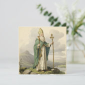 Carte De Remerciements Irish St Patrick Condolence de sympathie religieus (Debout devant)