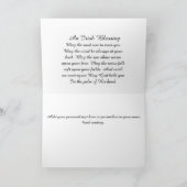 Carte De Remerciements Irlandais Blessing Memorial Reds Blues Oranges Pri (Intérieur)