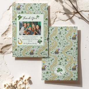 Carte de remerciements irlandais Fun Green