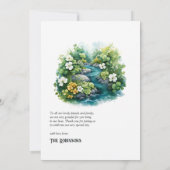 Carte De Remerciements Irlande Destination Wedding (Dos)