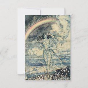 Carte De Remerciements « Isis déesse de l'arc-en-ciel » par Arthur Rackha