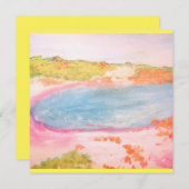 Carte De Remerciements Island Beach (Devant / Derrière)