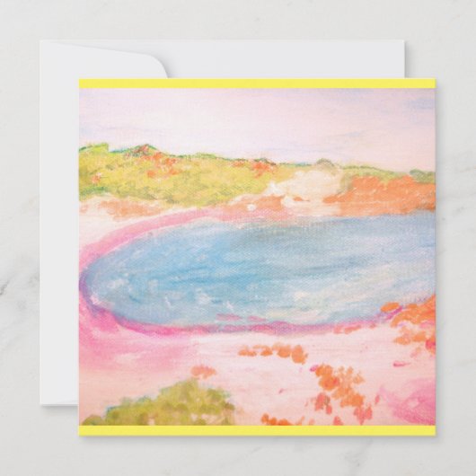 Carte De Remerciements Island Beach (Devant)