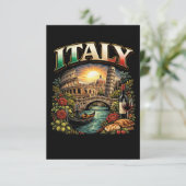 Carte De Remerciements Italie Éternelle (Debout devant)