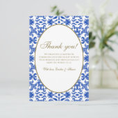 Carte de remerciements italienne traditionnelle (Debout devant)