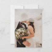 Carte de remerciements italienne traditionnelle (Dos)