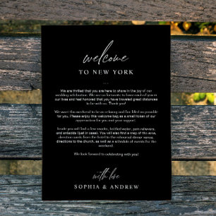 Carte de remerciements Itinéraire de bienvenue noi