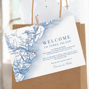 Carte De Remerciements Itinéraire de bienvenue pour le Mariage de la Mari