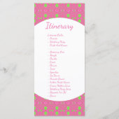 Carte de remerciements Itinéraire du jour de maria (Dos)