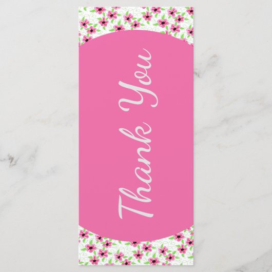 Carte de remerciements Itinéraire du jour de maria (Devant)