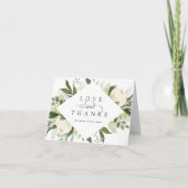 Carte De Remerciements Ivory Bloom | Mariage floral aquarelle (Devant)