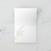 Carte De Remerciements Ivory Pampas Grass Allison1a (Intérieur)