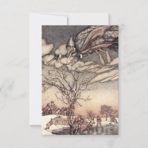 Carte De Remerciements « Jack Frost » par Arthur Rackham