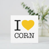 CARTE DE REMERCIEMENTS J'ADORE CORN (Debout devant)