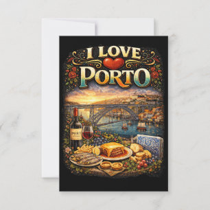Carte De Remerciements J'adore Porto