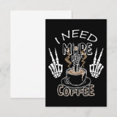 Carte De Remerciements J'ai besoin de plus de cadeaux pour l'halloween (Devant / Derrière)