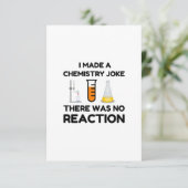Carte De Remerciements J'Ai Fait Une Blague De Chimie (Debout devant)