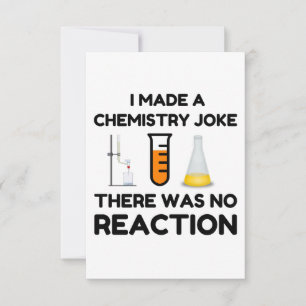Carte De Remerciements J'Ai Fait Une Blague De Chimie