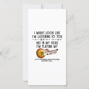 Carte De Remerciements J'ai l'air de t'écouter